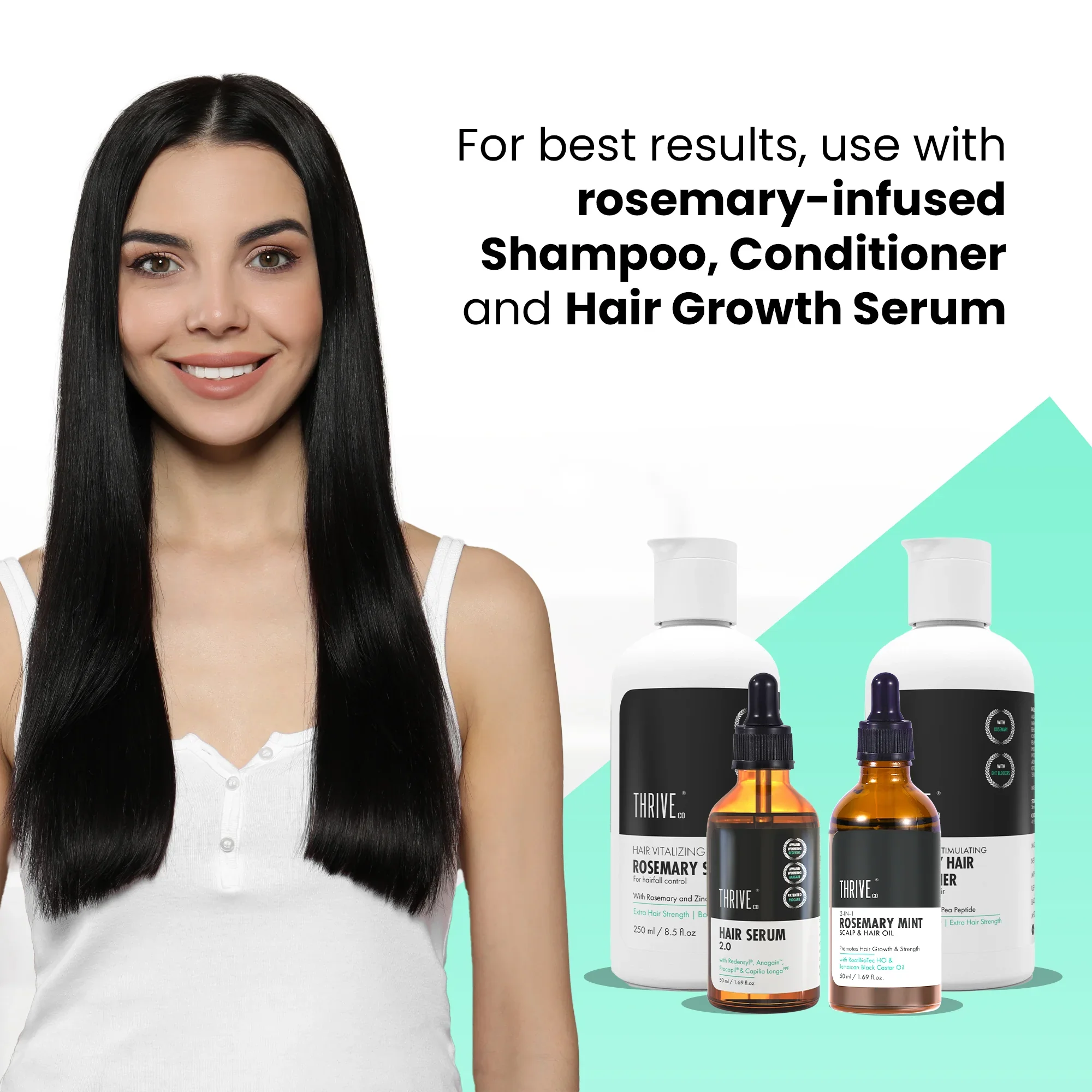 2-In-1 Rosemary Mint Hair Oil, Pack of 2 - 50ml each - Image 6