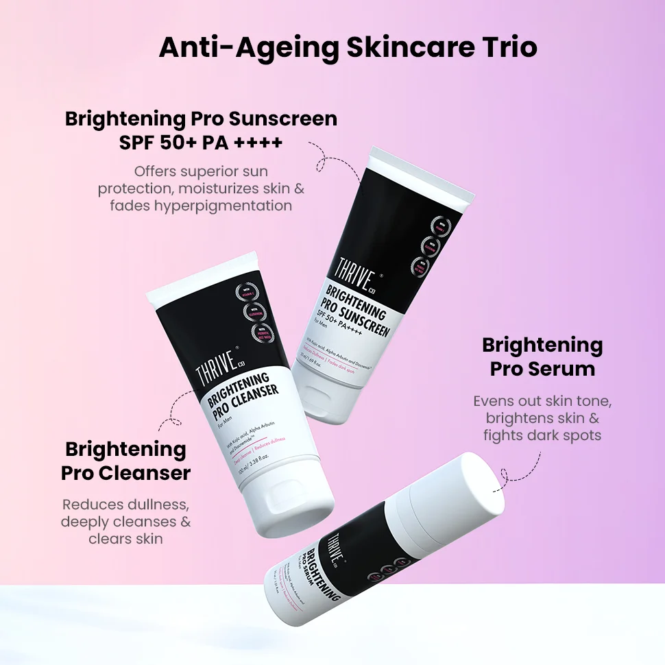 Brightening Pro Kit For Men : Cleanser, Serum & Sunscreen - Image 3
