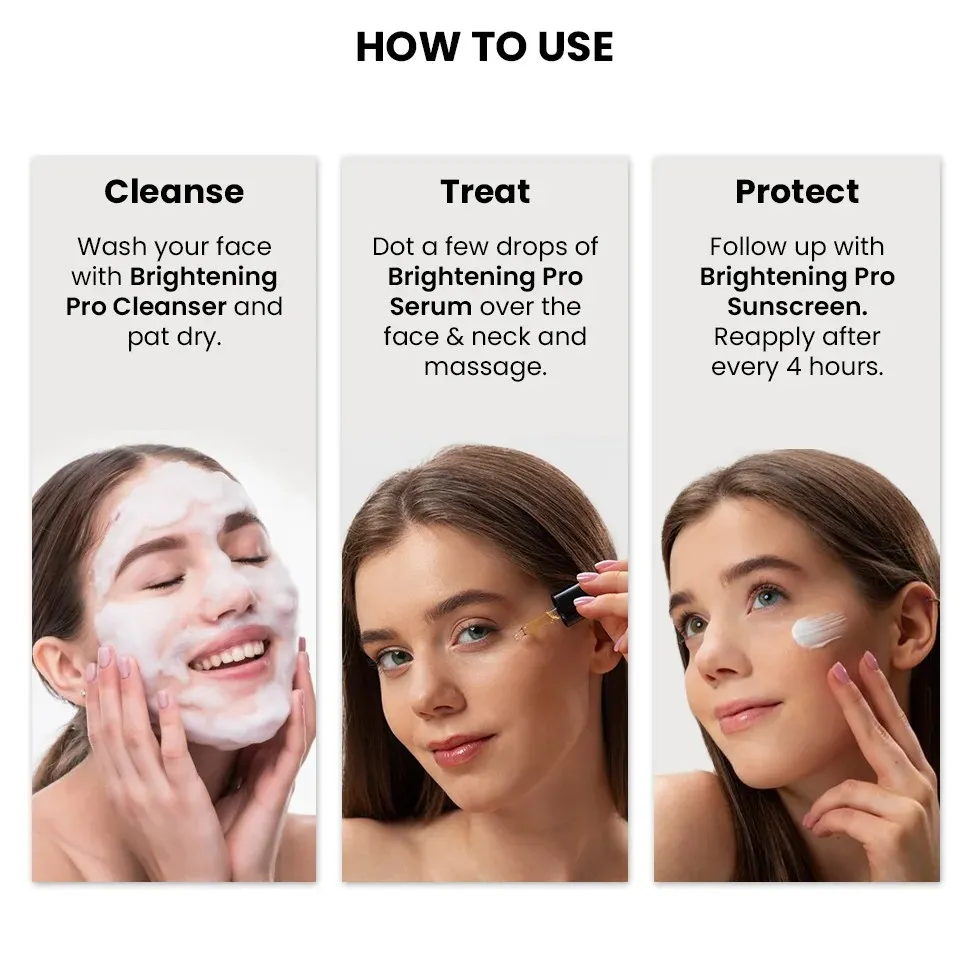 Brightening Pro Kit For Women : Cleanser, Serum & Sunscreen - Image 5