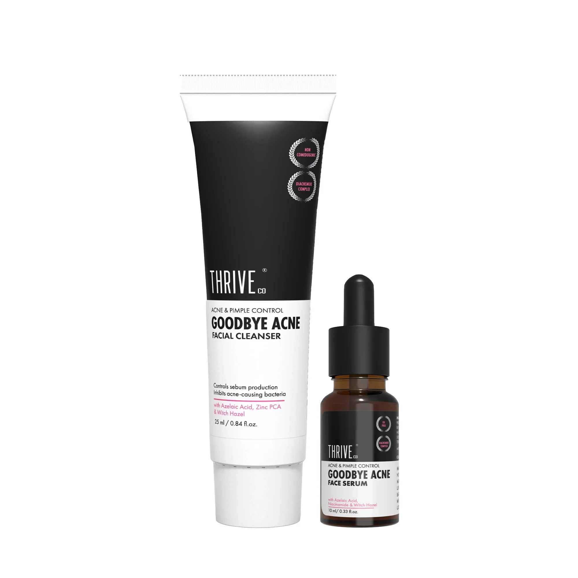 Goodbye Acne Cleanser (25ml) +  ThriveCo Goodbye Acne Serum (10ml) - Image 2
