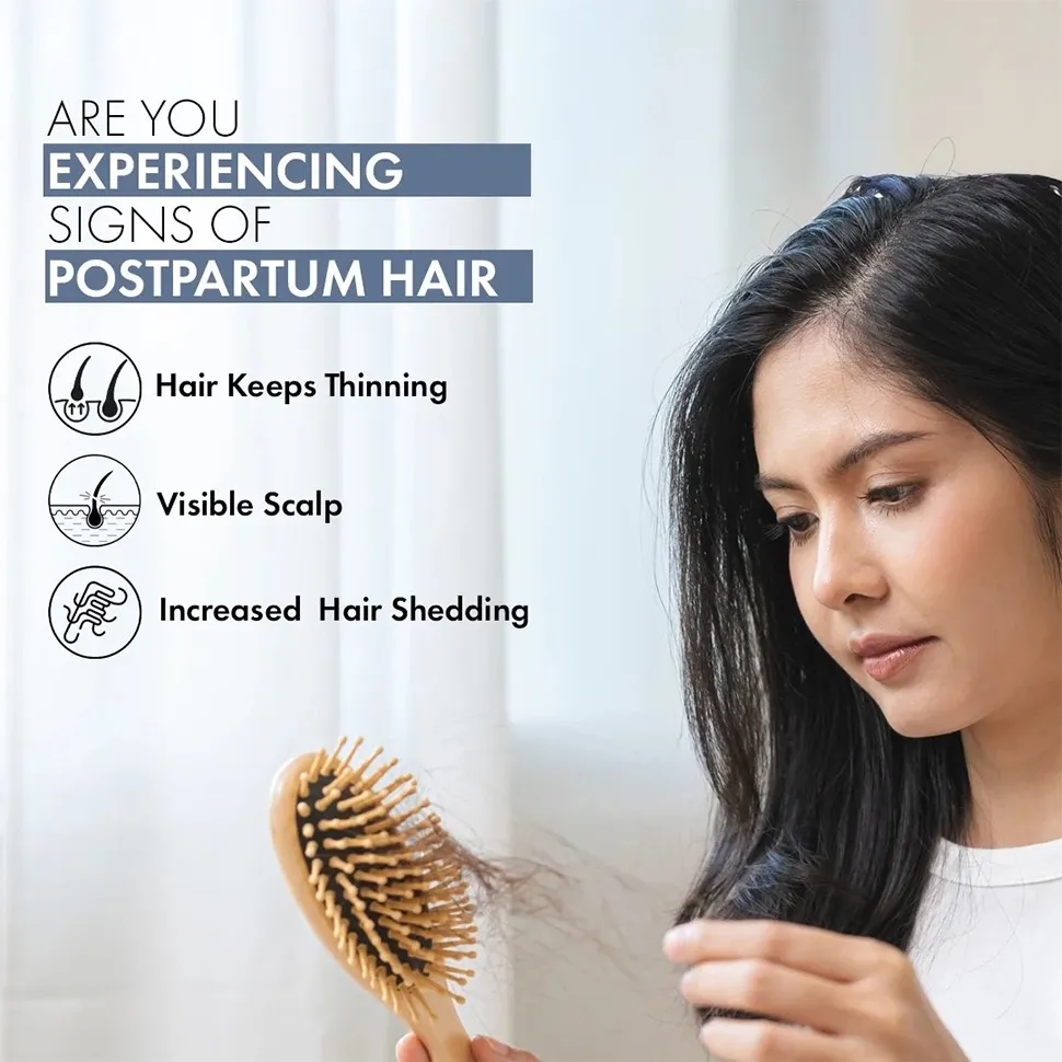 Hair Growth Serum, 50ml + Women's Post Partum Hair Growth Supplement, 60N - Image 3