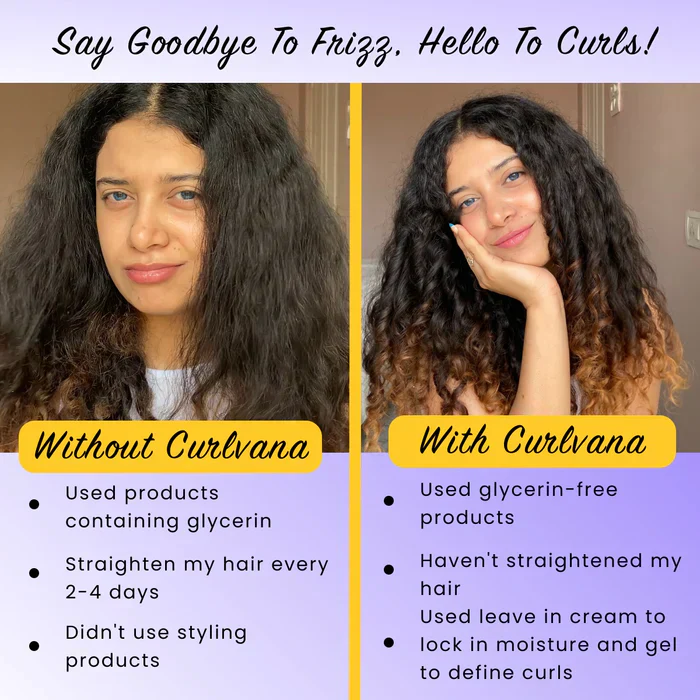 Curlvana Curl Cleanse Shampoo & Curl-Defining Styling Gel Combo, 200ml each - Image 3