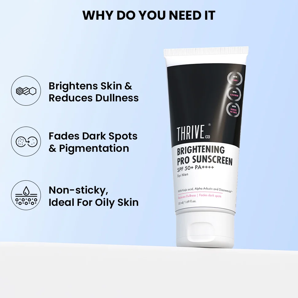 Men Brightening Sunscreen SPF 50, 50ml - Image 4